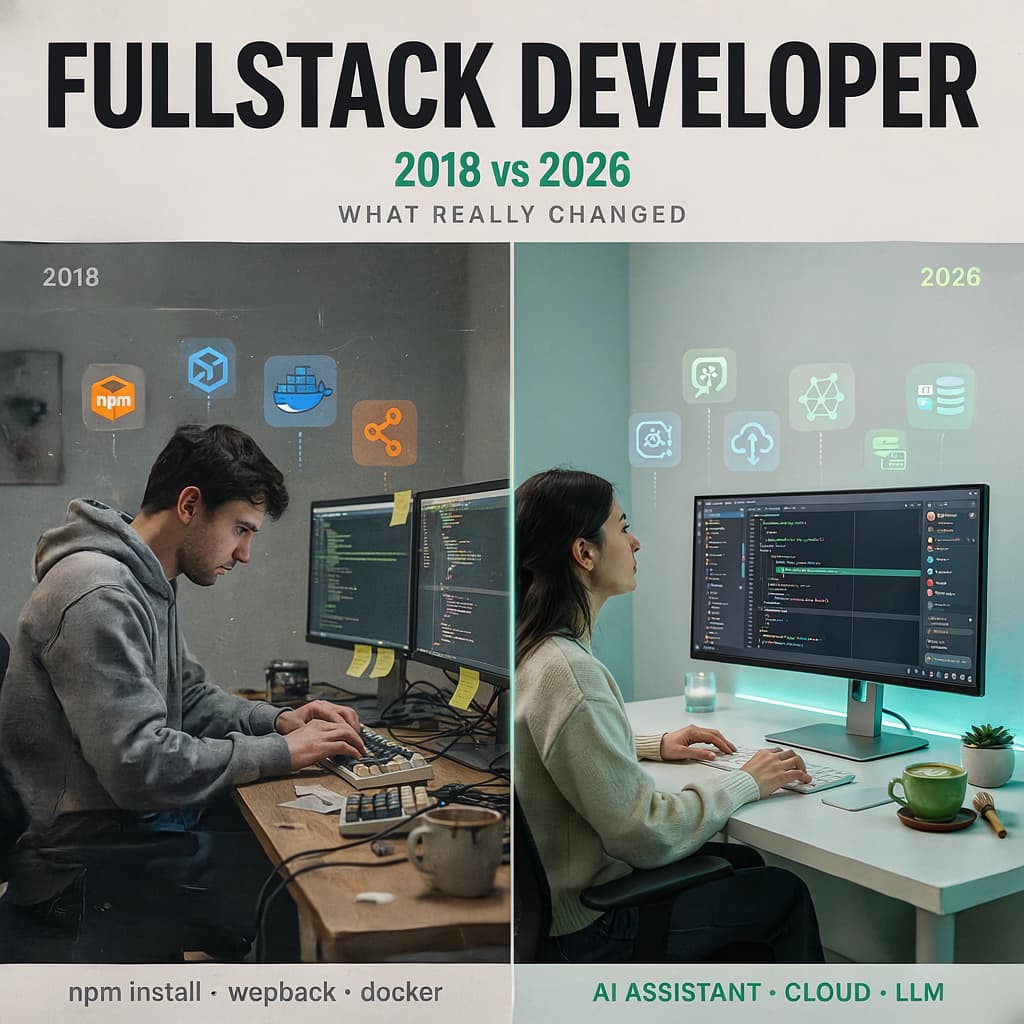 Fullstack Developer Job: 2018 vs 2026 - What Really Changed