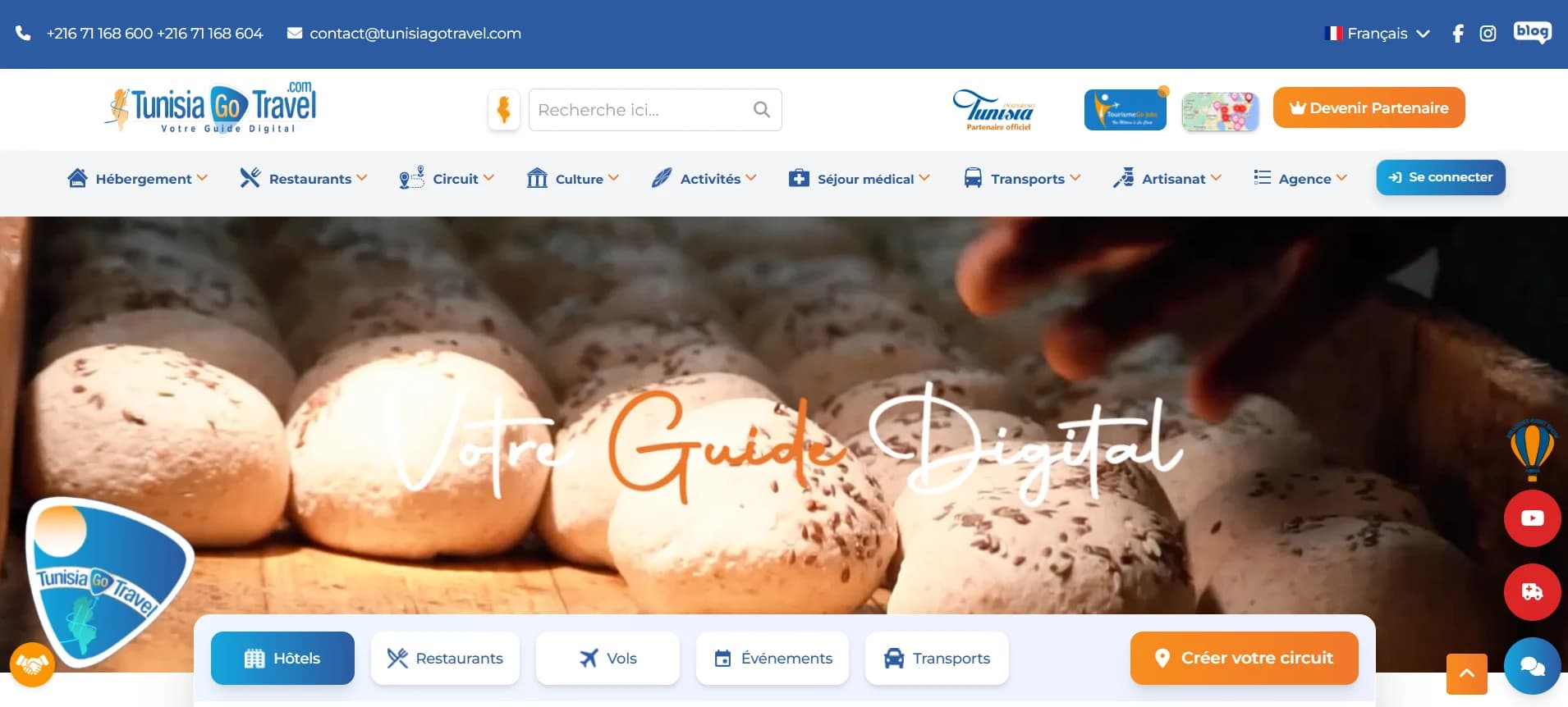Tunisia Go Travel — professional project preview